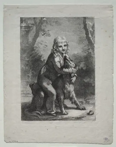 Boy with a Dog, by Pierre Paul Prud'hon