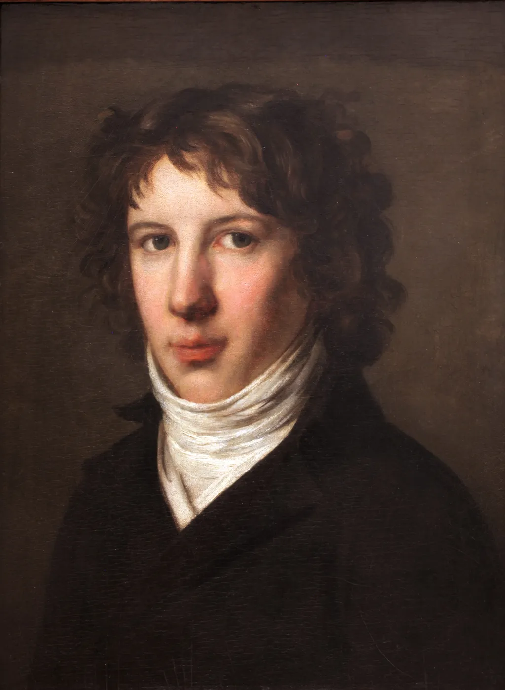 Louis Antoine de Saint-Just, by Pierre Paul Prud'hon, oil, 1797