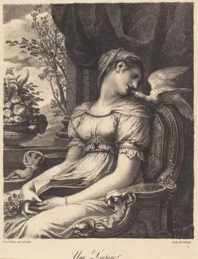 Une Lecture (A Lecture), by Pierre Paul Prud'hon