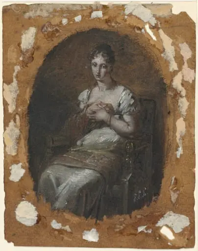 Young Woman Seated, by Pierre Paul Prud'hon