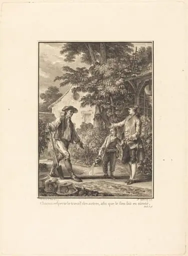 Chacun respecte le travail des autres, afin que le sien soit en sûreté, by Pierre-Philippe Choffard