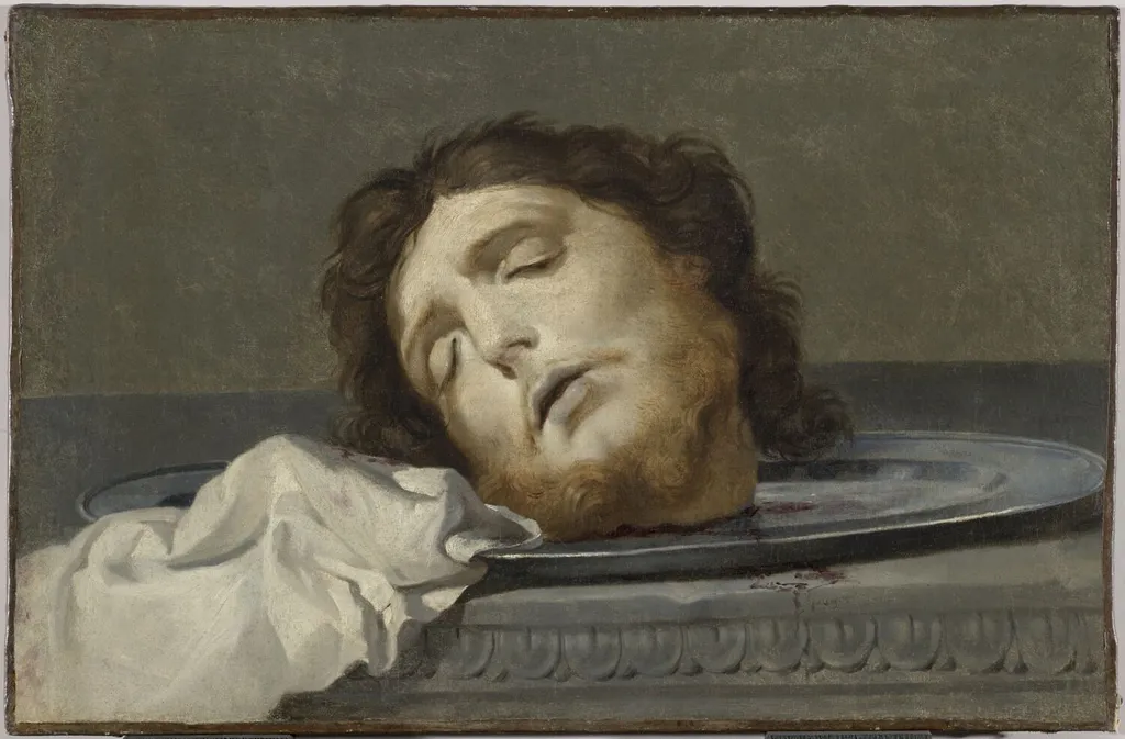 Le Chef de saint Jean-Baptiste, by Pierre Puget, oil, 1650