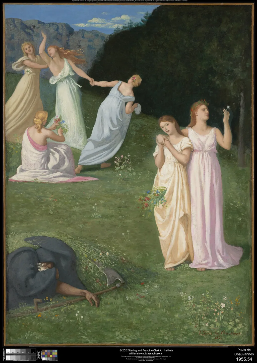 Death and the Maidens, by Pierre Puvis de Chavannes, oil, 1872