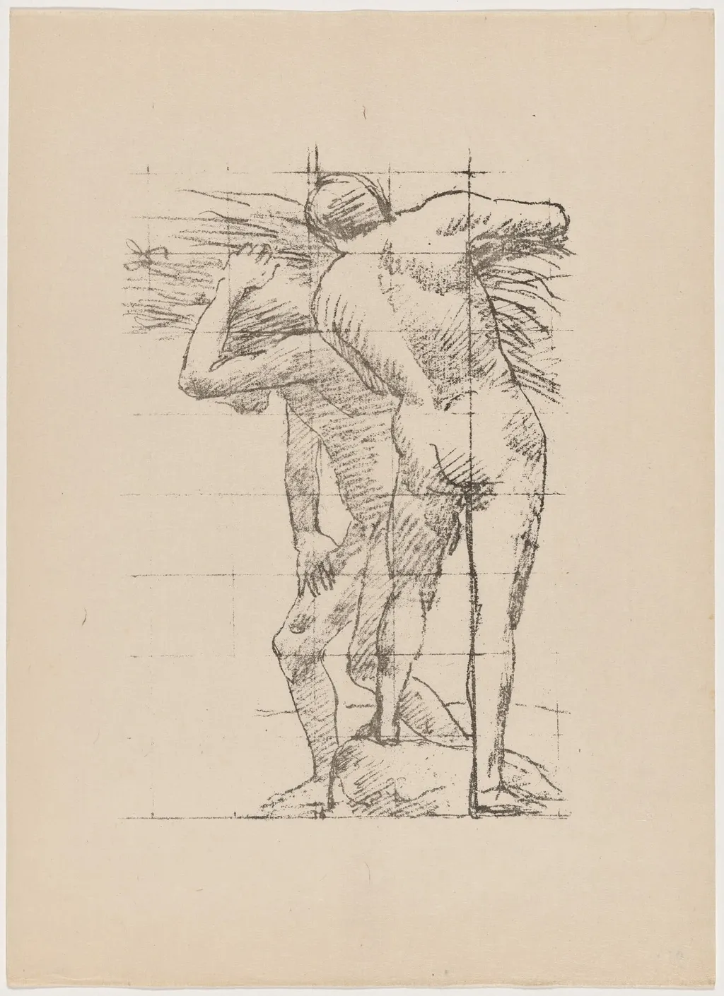 Etude, by Pierre Puvis de Chavannes, ink, 1895