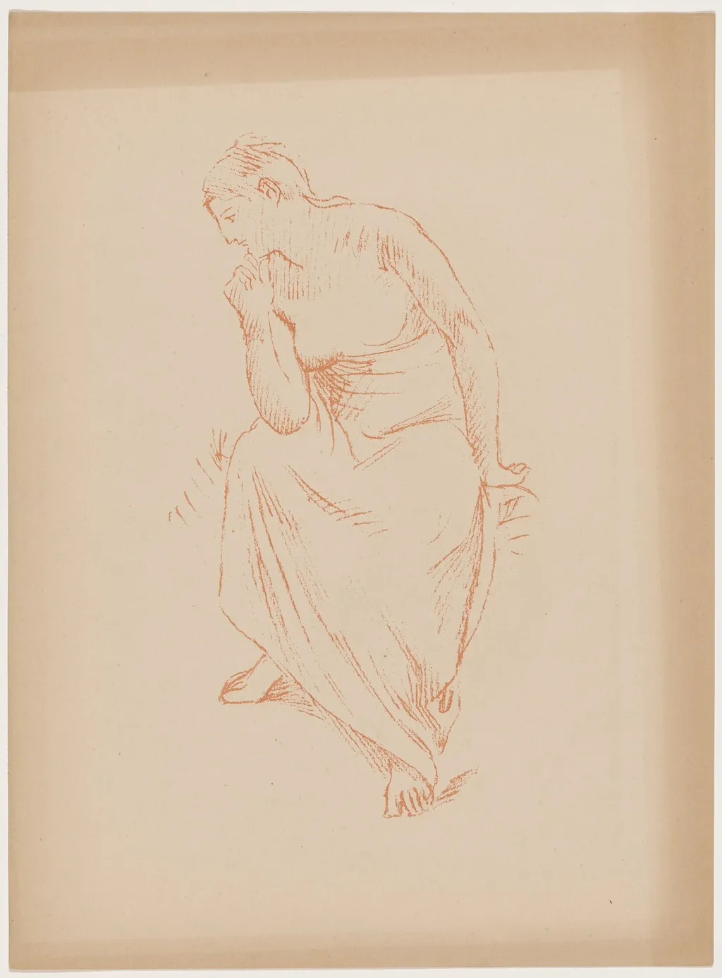 Etude, by Pierre Puvis de Chavannes, ink, 1895