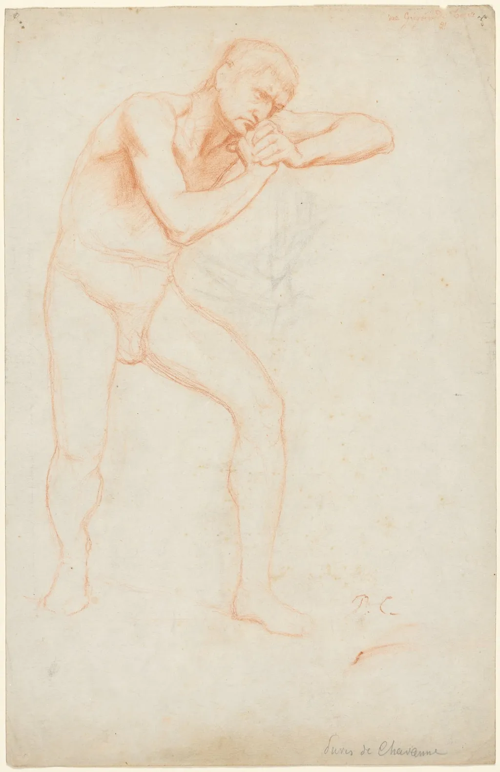 Male Nude, by Pierre Puvis de Chavannes, 1891