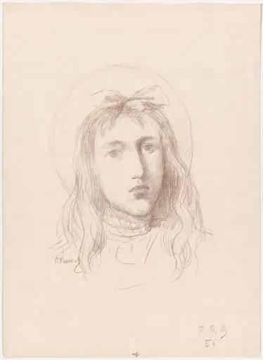 Tête de Jeune Fille, by Pierre Puvis de Chavannes