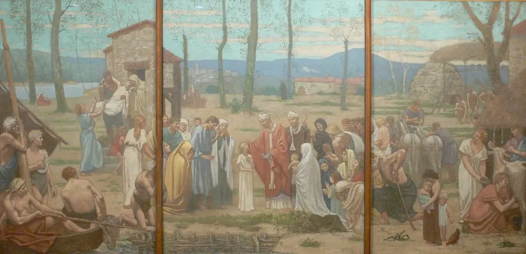 The Pastoral Life of Saint Geneviève, by Pierre Puvis de Chavannes