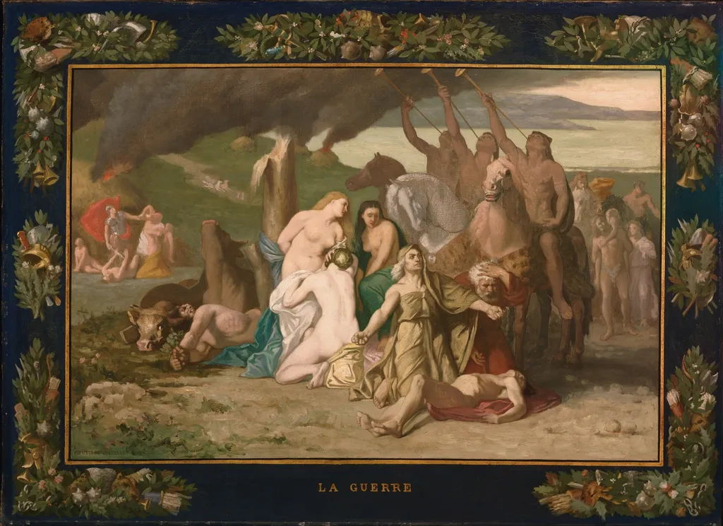 War, by Pierre Puvis de Chavannes, oil, 1867
