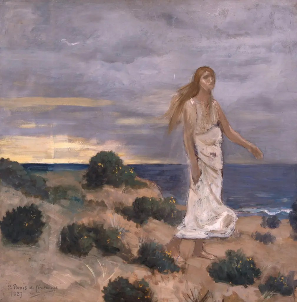 Woman on the Beach, by Pierre Puvis de Chavannes