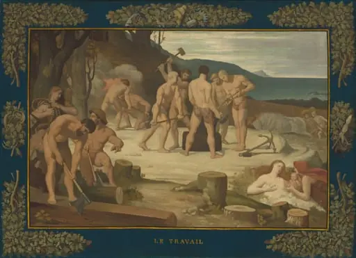 Work, by Pierre Puvis de Chavannes
