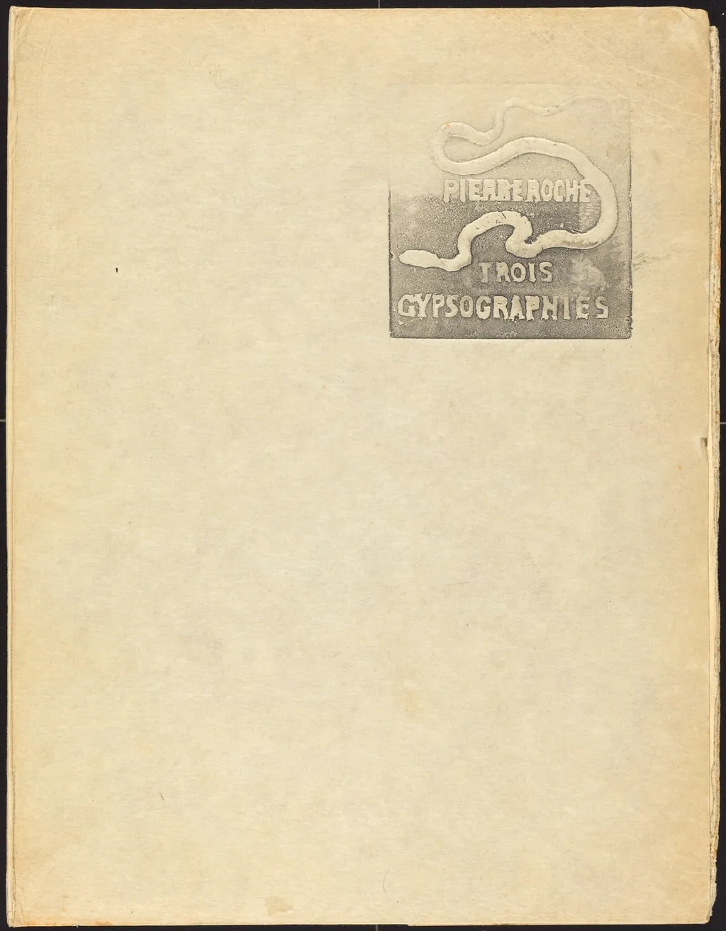 Cover Design, by Pierre Roche, 1888