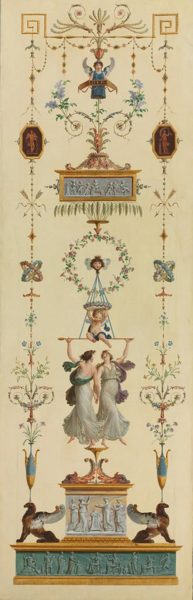 Decorative Panel, by Pierre Rousseau, unspecified, 1794