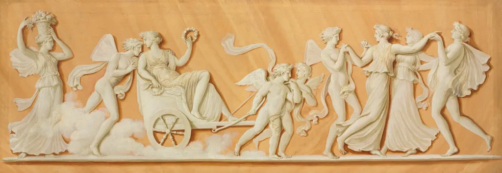 Overdoor Painting, by Pierre Rousseau, unspecified, 1794