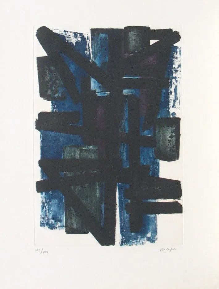 Untitled, by Pierre Soulages, ink, 1953