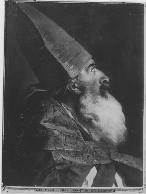 Ein Bischof mit Mitra und Pluviale, Studie für den heiligen Leonzio, by Pierre Subleyras