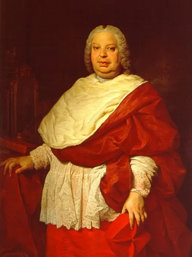 Portrait du cardinal Valenti Gonzaga, by Pierre Subleyras, oil, 1745