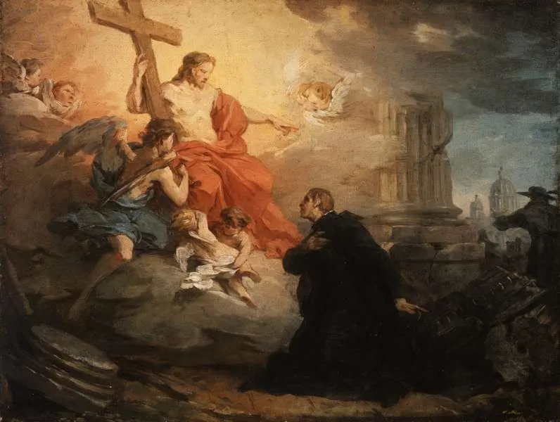 The Vision St. Ignatius of Loyola, by Pierre Subleyras, oil, 1730
