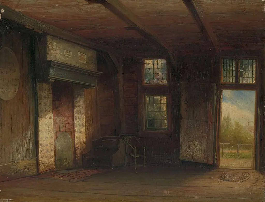Interieur van het Tsaar Peterhuisje te Zaandam, by Pierre Tetar van Elven