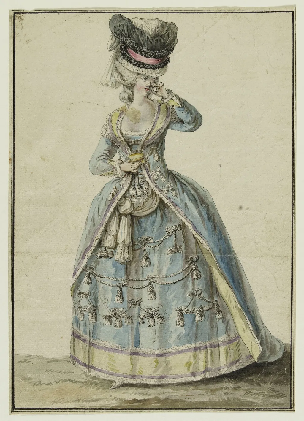 Habit en lévite enrichi de glands, d'épaulettes et de cordonets, by Pierre Thomas Le Clerc ou Leclerc, unspecified, 1780