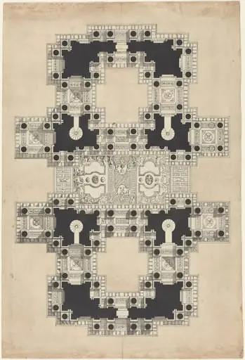 Plan for a Decorated Ceiling, by Pierre Varin