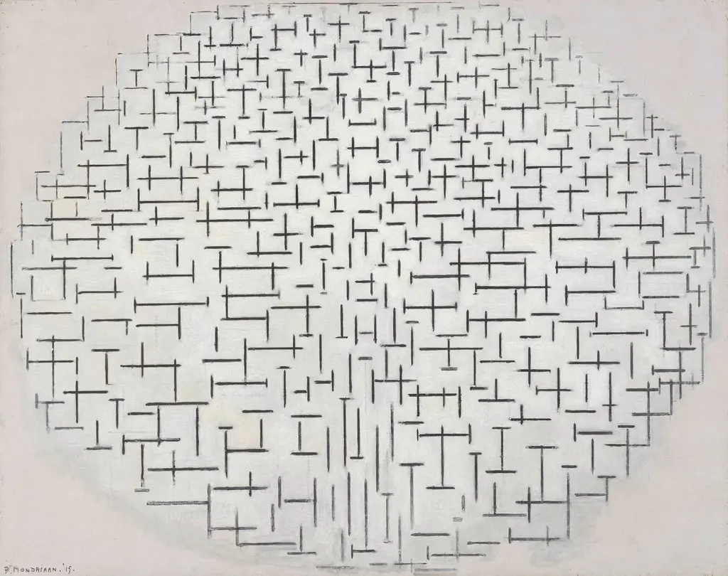 Composition No.10 (Pier and Ocean), by Piet Mondrian