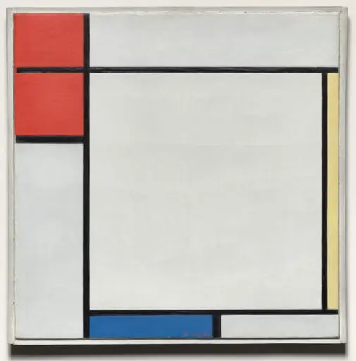 Composition with Red, Yellow, and Blue, by Piet Mondrian
