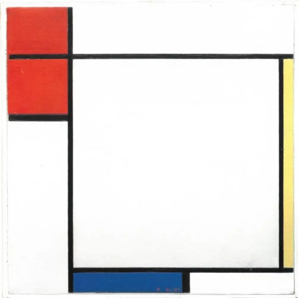 Composition with Red, Yellow, and Blue, by Piet Mondrian