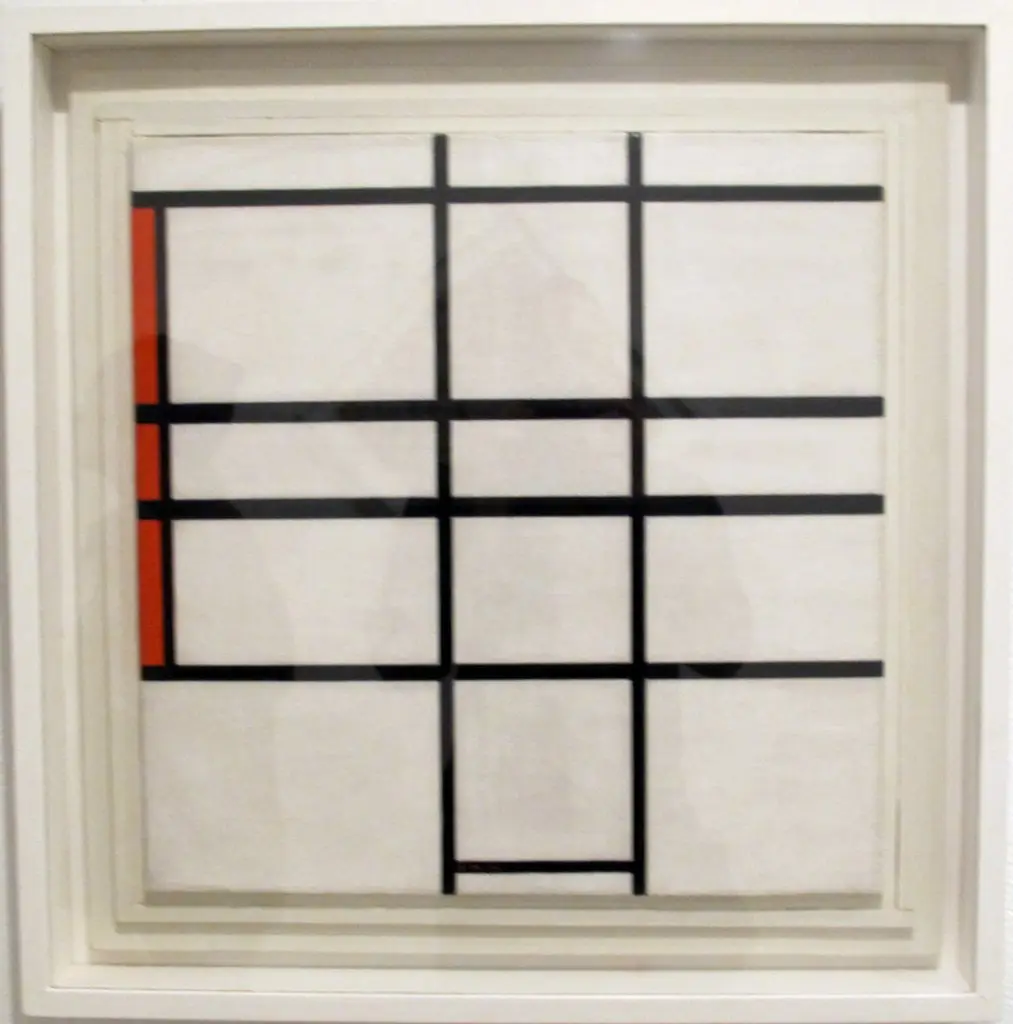 Composition with White and Red, by Piet Mondrian