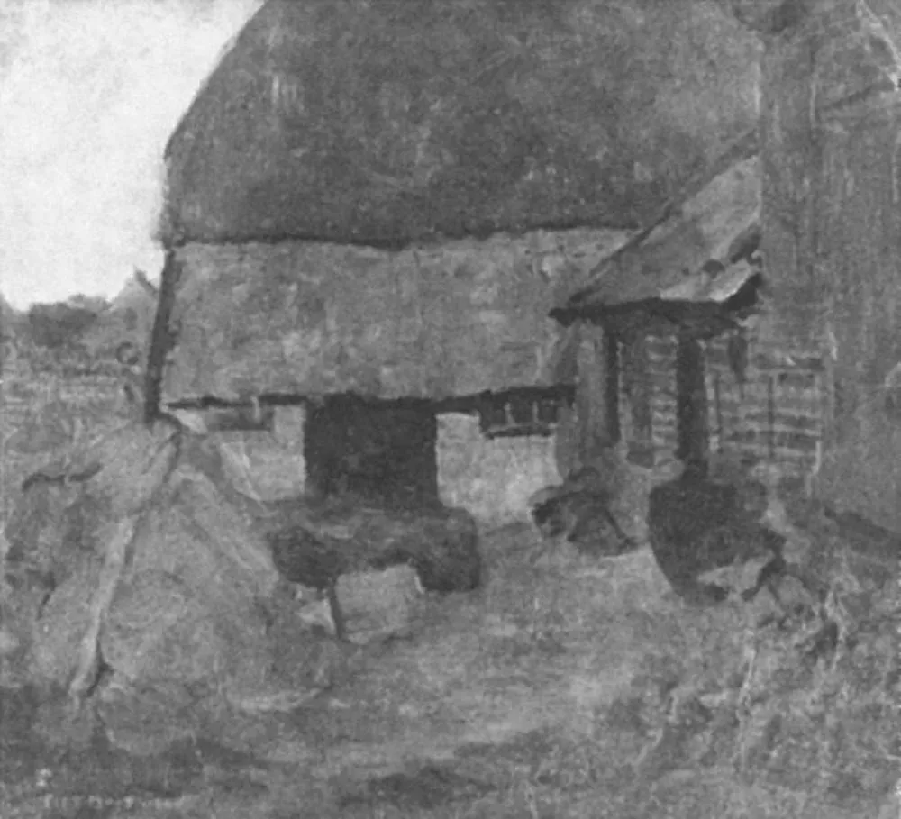 Farmyard in the Achterhoek, by Piet Mondrian, unspecified, 1900