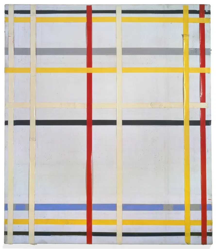 New York City 2 [unfinished, formerly New York City III], by Piet Mondrian