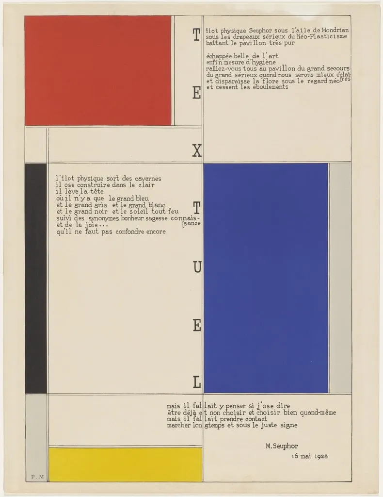 Untitled, by Piet Mondrian, ink, 1928