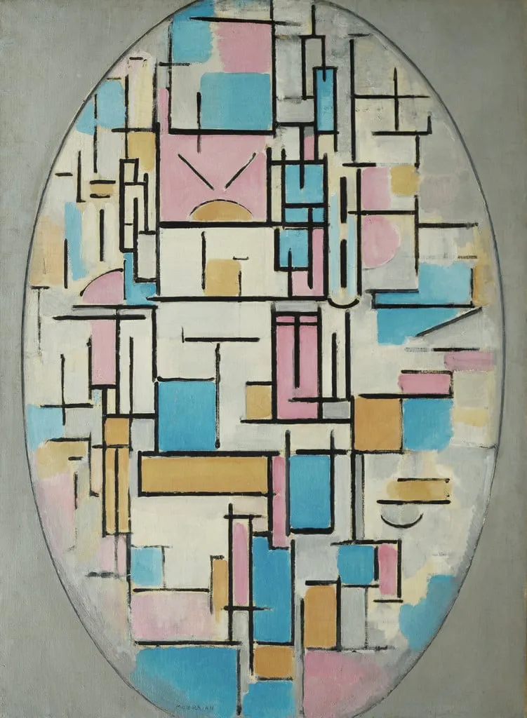 Untitled, by Piet Mondrian, oil, 1914