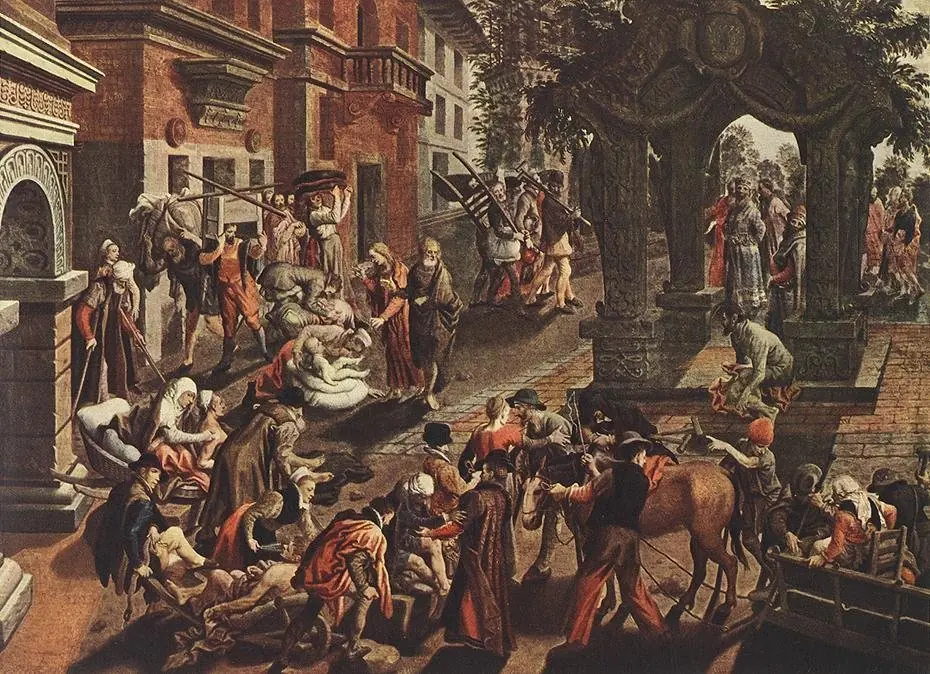 Apostles Peter and John Healing the Sick, by Pieter Aertsen