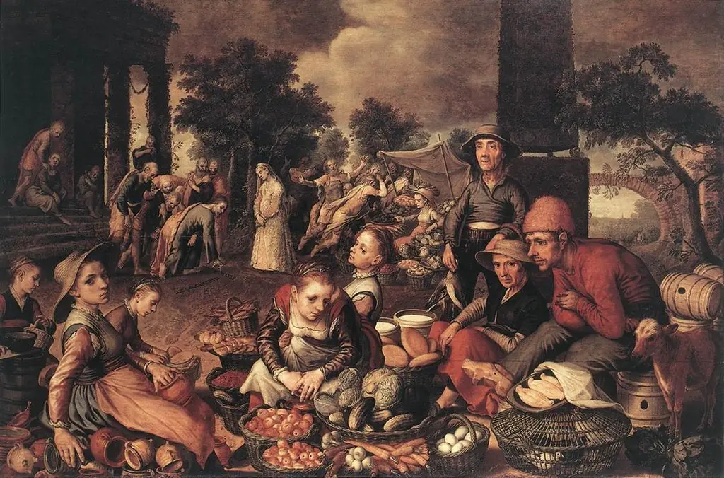 Christ and the woman taken in adultery, by Pieter Aertsen