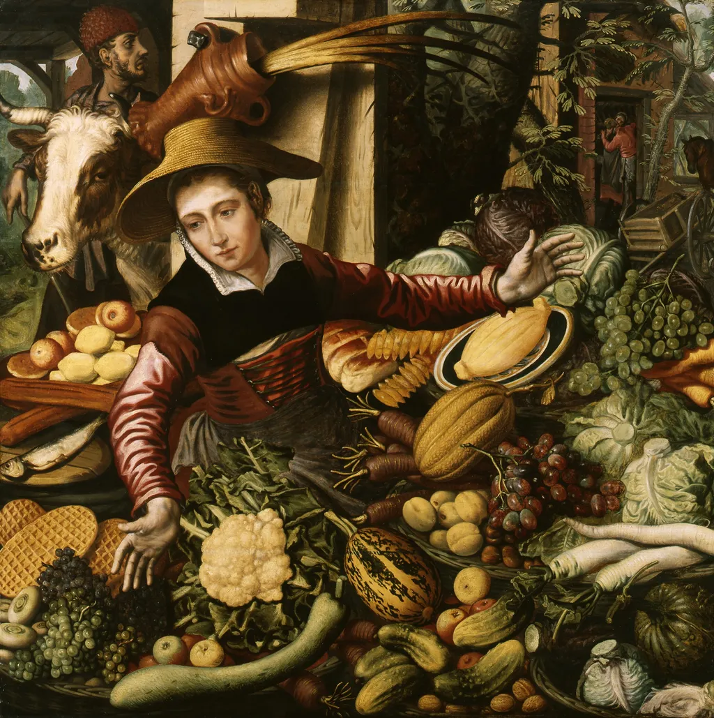 Market Woman at the Vegetable Stall