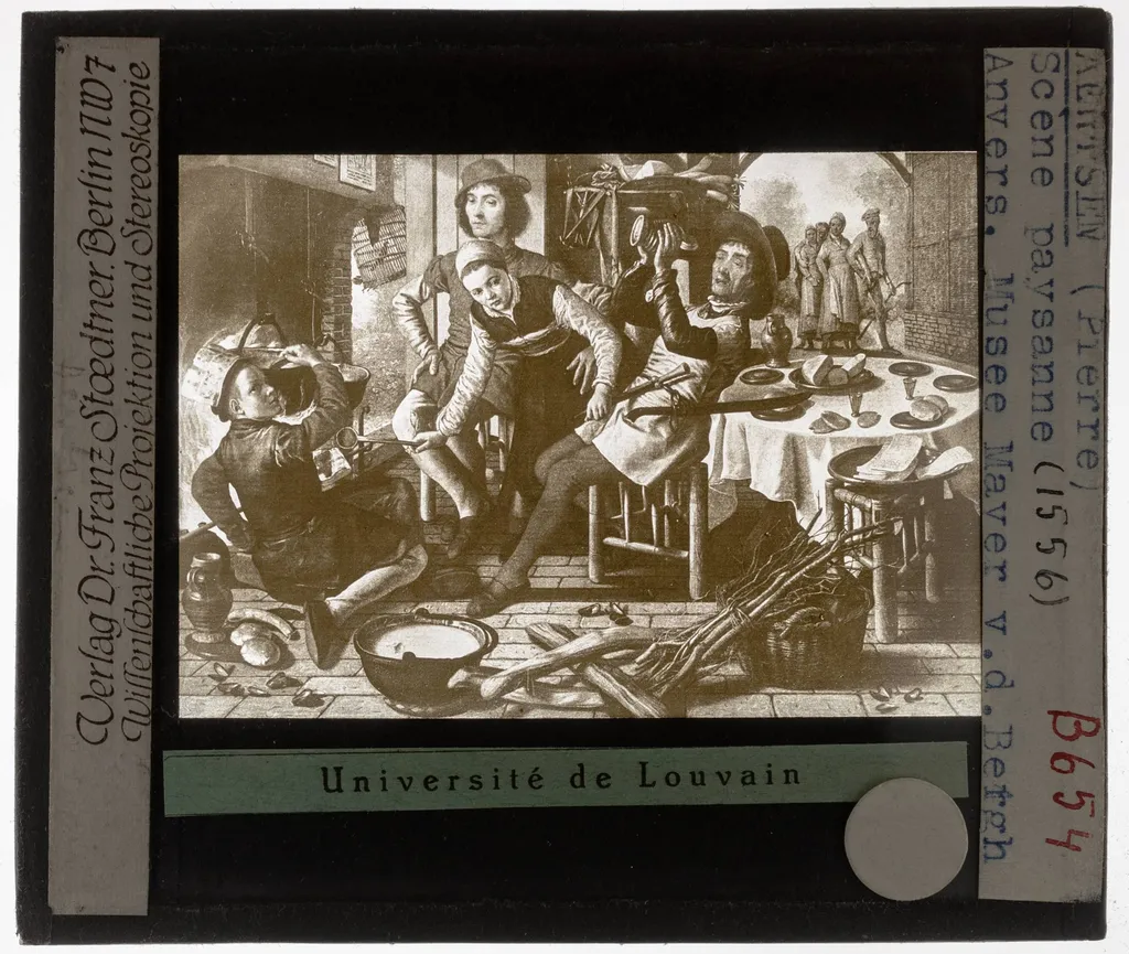 Pieter Aertsen. Boerengezelschap bij de haard, by Pieter Aertsen, unspecified, 1556