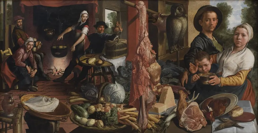 The Fat Kitchen. An Allegory, by Pieter Aertsen