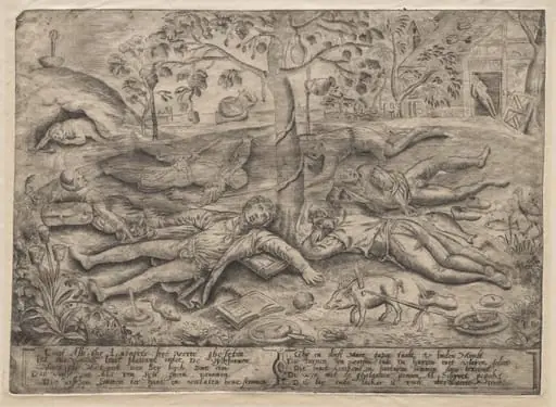 Gluttony (Land of Cockaigne), by Pieter Balten