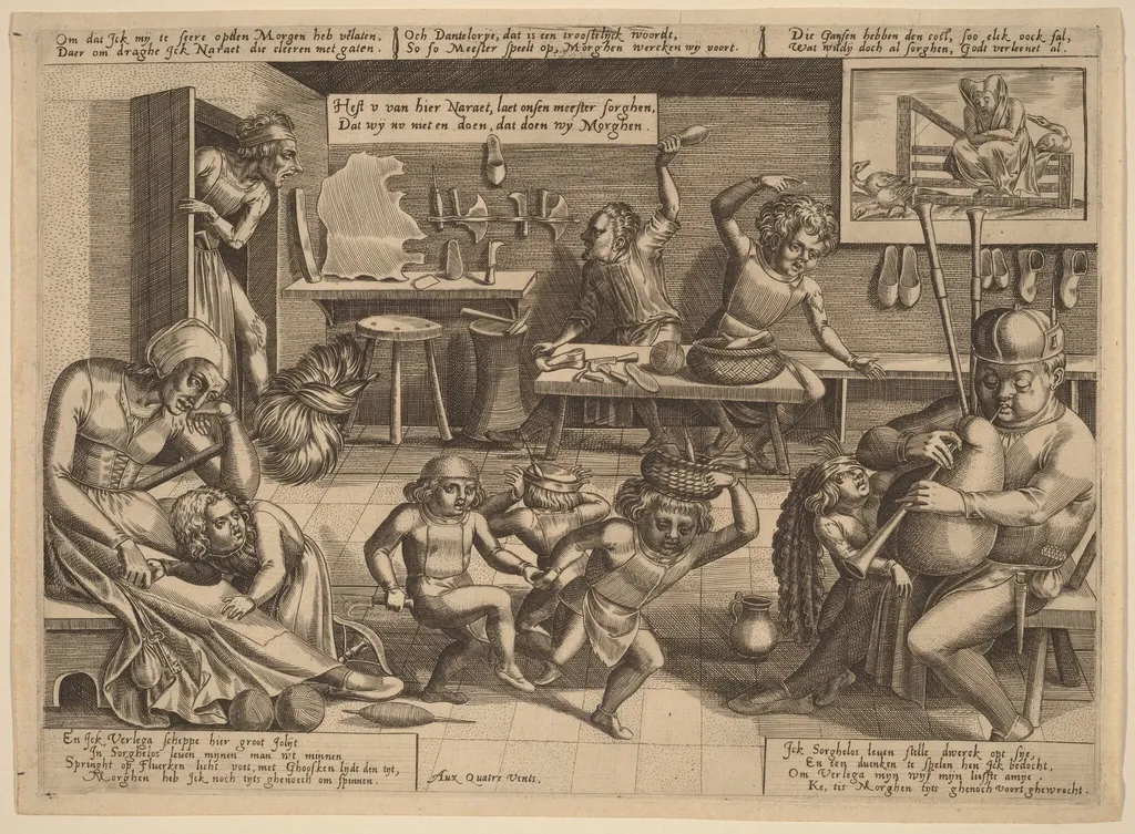 The Dissolute Household, by Pieter Balten, ink, 1559