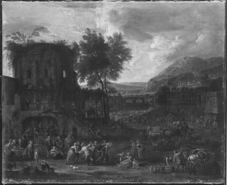 Italienische Landschaft, by Pieter Bout