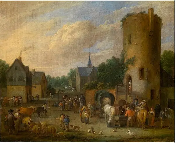 Village Scene, by Pieter Bout