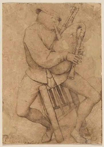 The Bagpipe Player, by Pieter Bruegel the Elder