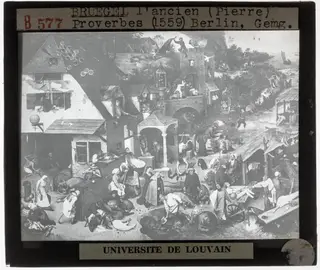 Pieter Brueghel de Oude. Nederlandse spreekwoorden, by Pieter Brueghel I, 1559