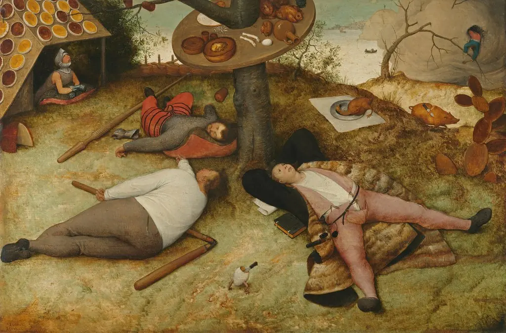 The Land of Cockaigne, by Pieter Brueghel the Elder, 1550