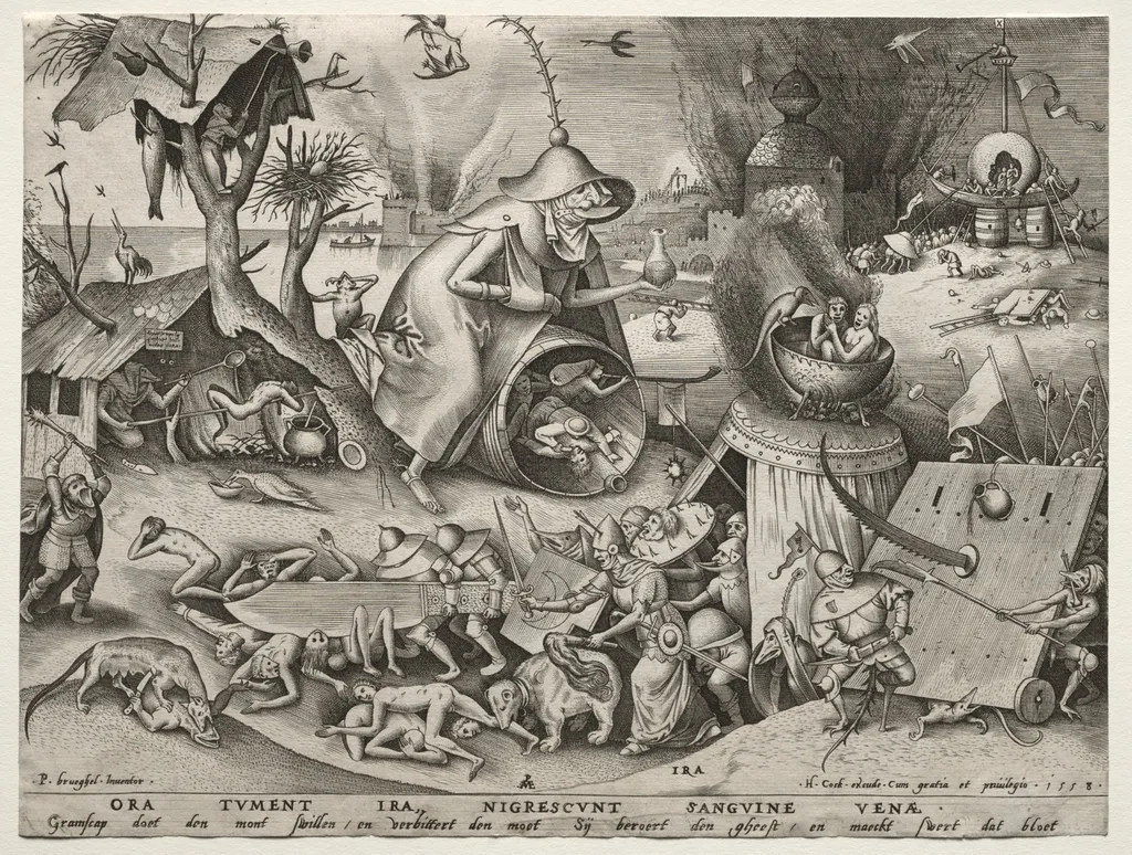 The Seven Deadly Sins: Anger, by Pieter Brueghel the Elder, 1558