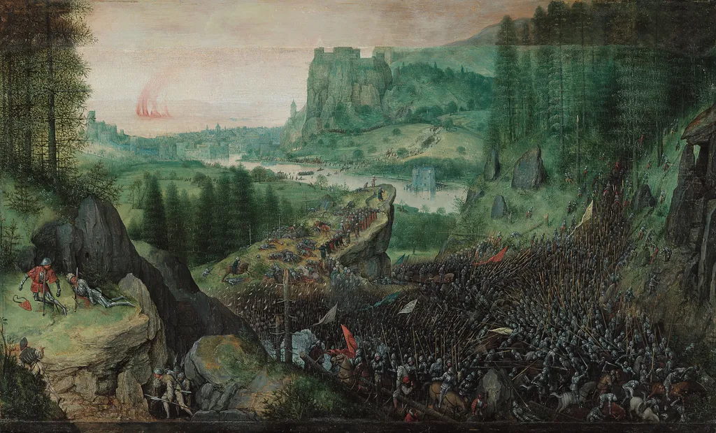 The Suicide of Saul, by Pieter Brueghel the Elder, oil, 1562