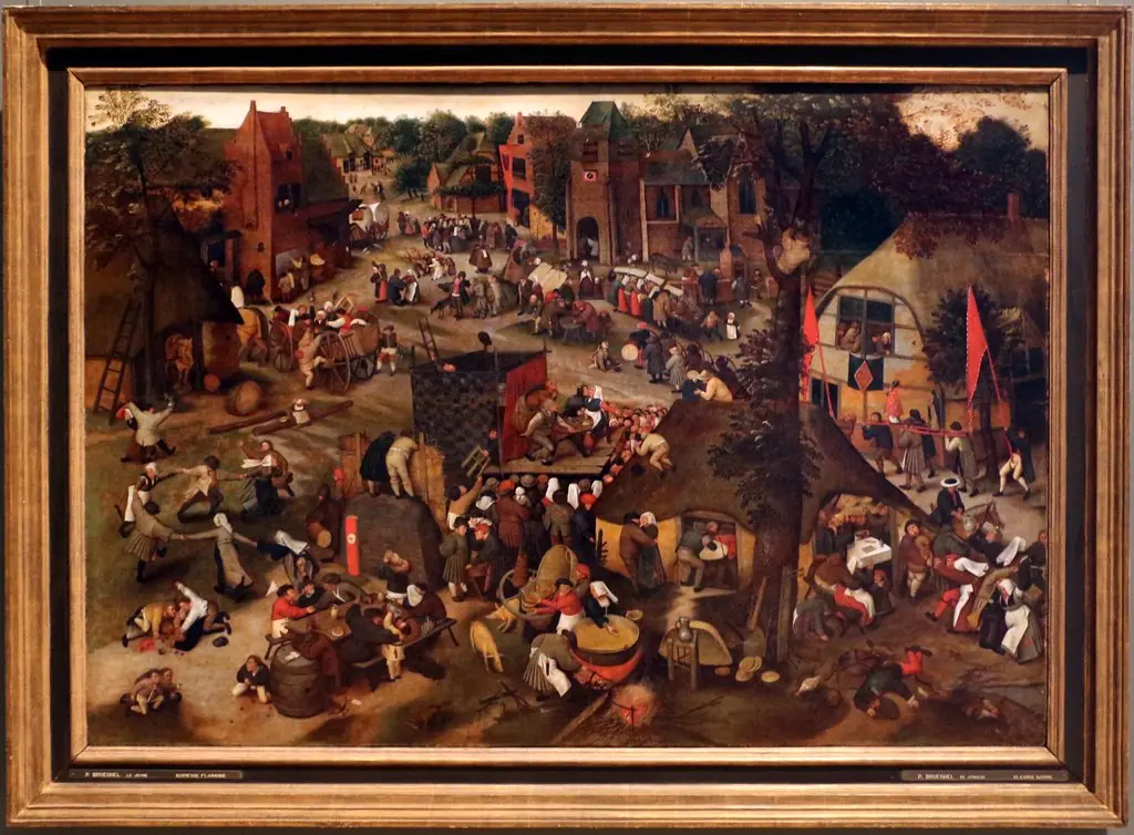 a flemish wake, by Pieter Brueghel the Younger