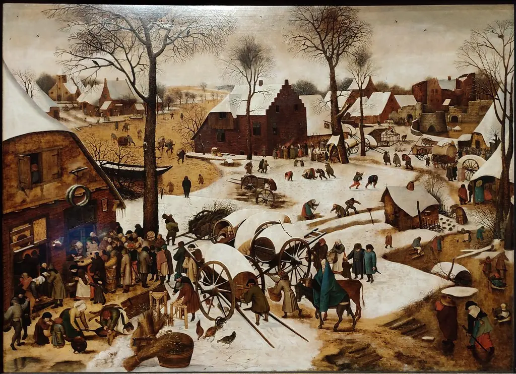 Census in Bethlehem by Pieter Brueghel the Younger, by Pieter Brueghel the Younger