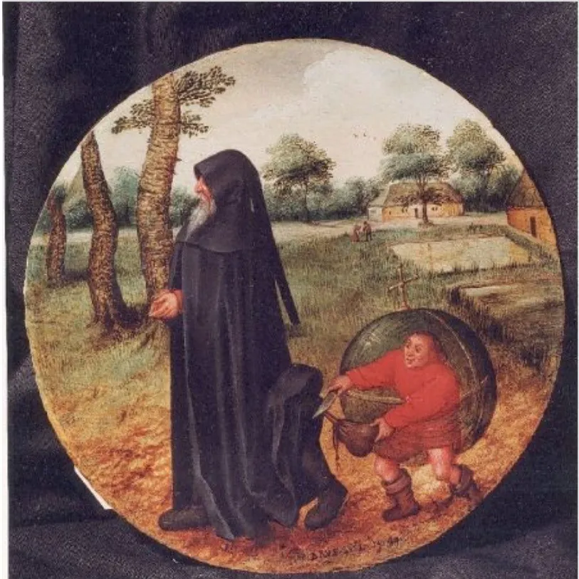 I Mourn because the World is so Untrustworthy, by Pieter Brueghel the Younger, oil, 1598